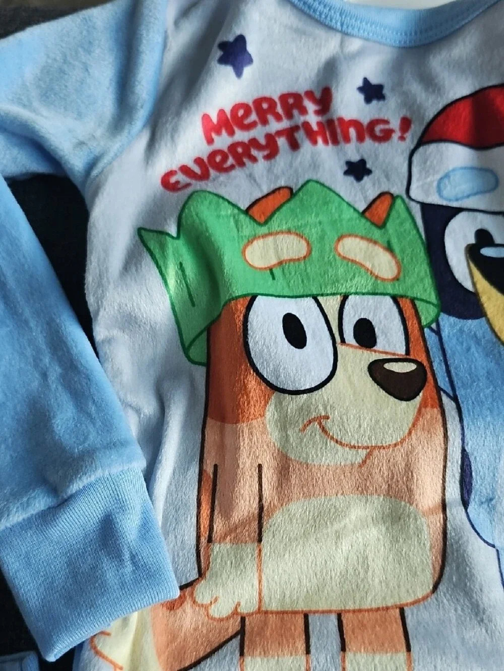 NWT BLUEY Holiday Christmas 'Merry Everything' Pajama Set 2t Boy Girl Toddler